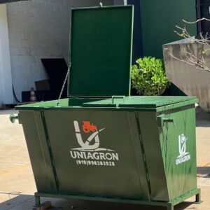CONTAINER 1200L OU 1600L PARA COLETA COM O CAMINHAO COMPACTADOR