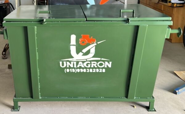 Container 1200l CONTAINER 1200L OU 1600L PARA COLETA COM O CAMINHAO COMPACTADOR - Uniagron